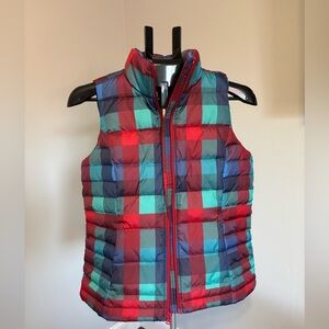 Women’s Plaid Puffer Vest